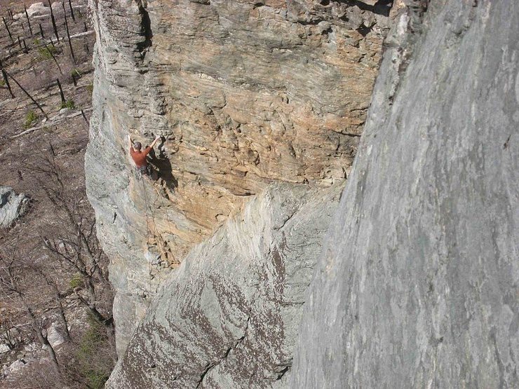 Bruce leading pitch 1.  Photo credits got to Zachary.