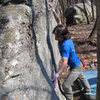 Steve on "Harder Than Most" (V2) in the Mid Boneyard, GHSP