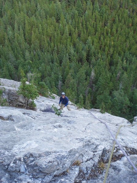 Looking back down P3 of Morningside.  Bow Valley, Alberta.