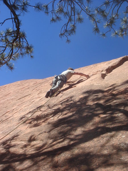 Getting ready for the crux....<br>
<br>
Photo by Michelle.