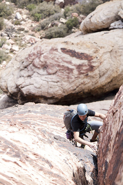 4th Pitch, right after the crux move.