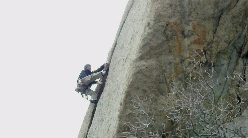 Jared Belnap on the final pitch .11 to the summit.