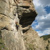 Approaching the crux.