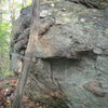 Boulder near top.