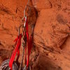 Pitch 1 belay anchor