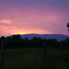 sunset over Calf Mountain in South District