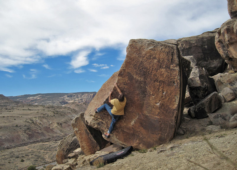 Getting started on the arete.