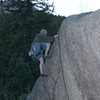 Me at the top on a 11d finger crack, Cascade.