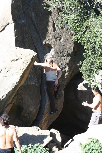 Noelle on the Jam Crack.