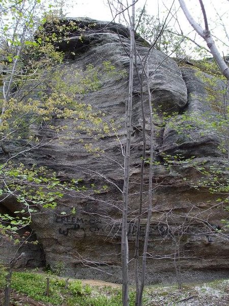 Unclimbed rock.