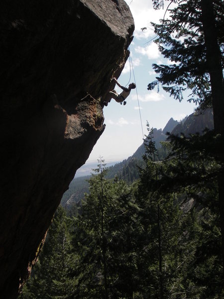 Andrew on the crux.