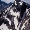 McHenry's Peak and the Notch Couloir, as viewed from the Powell-Thatchtop ridge.