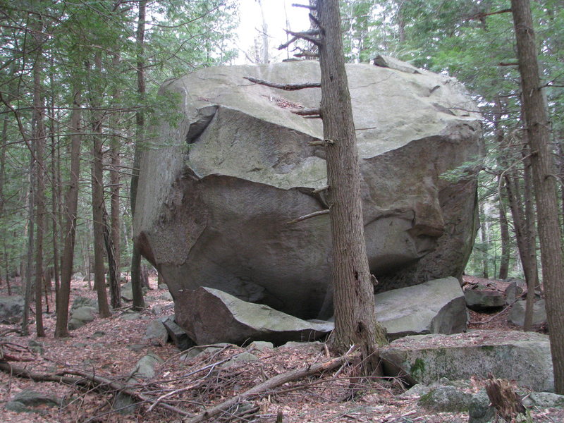 The 30 foot plus Mowgli Boulder, with routes up to V10