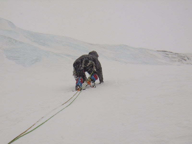 Other crazy people heading up West Gully.  Black Lake RMNP, April 17th 2011.