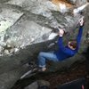 sean ferrell on glass bowl crux mono move.  march, 2011