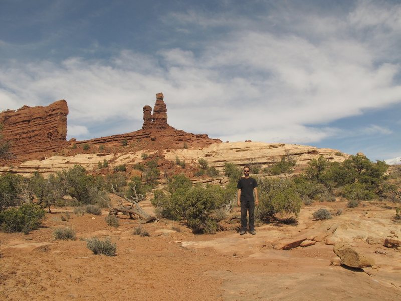 The Jonny at the Mother and Child rock- <br>
<br>
April 16th, 2011 Canyonlands, Utah on our way to The Maze District.