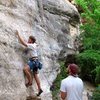 Stick clip also recommended!  All the 5.10 climbing comes prior to the first bolt