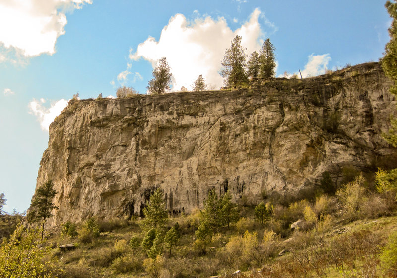 Main Wall as seen from the approach trail