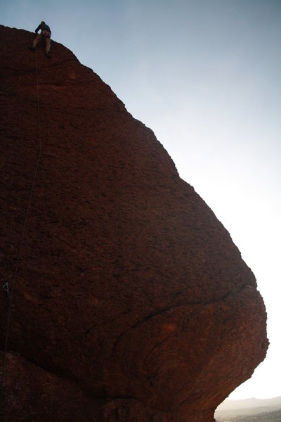 Scott on an early morning start to his 40 routes for 40 years