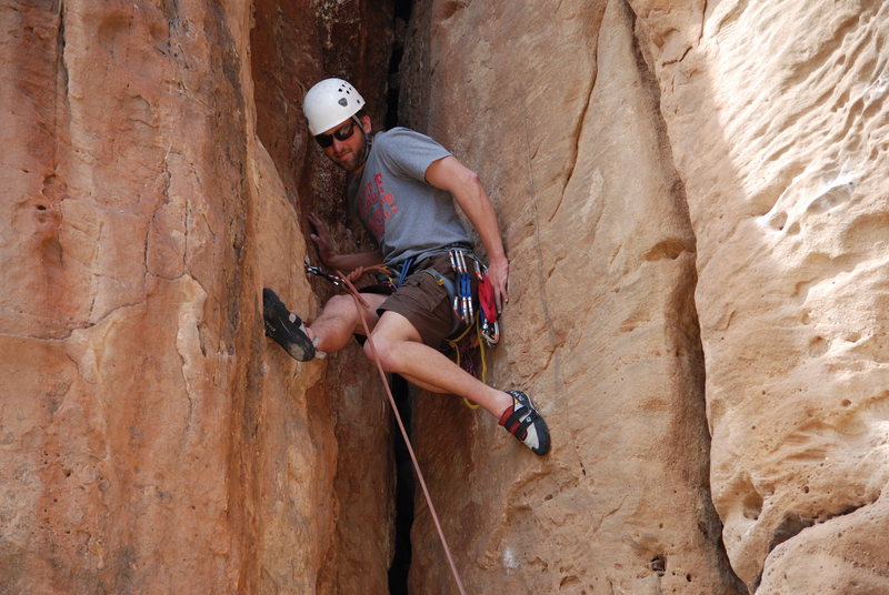 Working my way up the chimney.