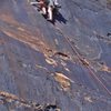 Greg Jackson at the crux on 'Mushroom People' 5.10+