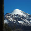 A view of Orizaba from the road leading to/away from the hut.