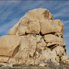 Intersection Rock. Climber on "Mike's Books".<br>
Photo by Blitzo.