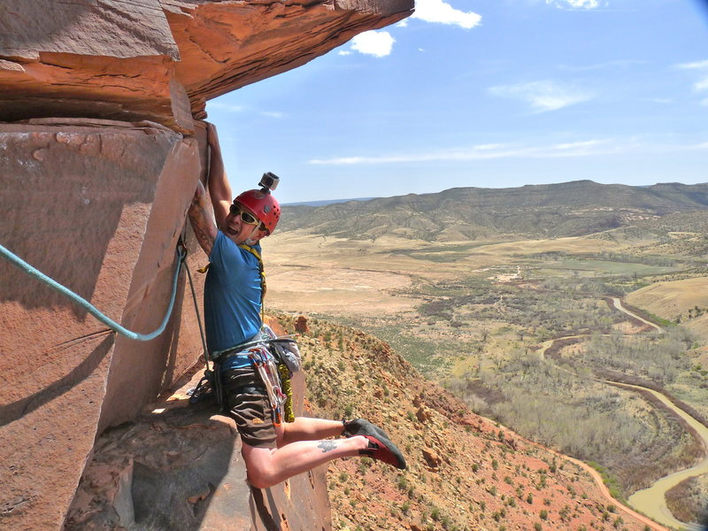 Jim getting silly on the epic traverse.