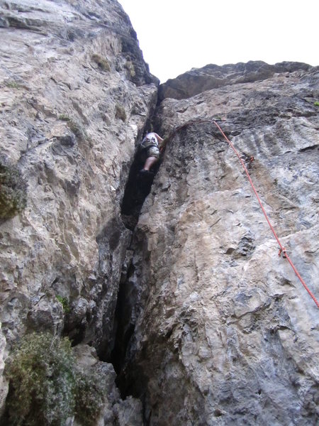 Climbin' the chimney