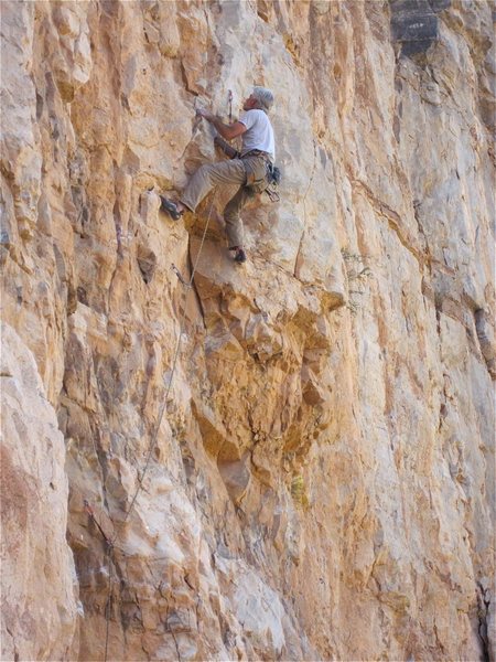 Jim Scott just after crossing Crescendo.