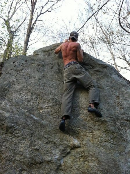 beer was a determining factor in reaching the top of this rediculous V4