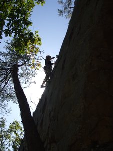 Up on the face. (Paul Barnes' photo. )
