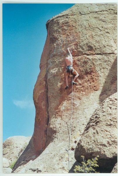 Queso Cabeza, Penitente Canyon.  Crisp edges and sequential movement.