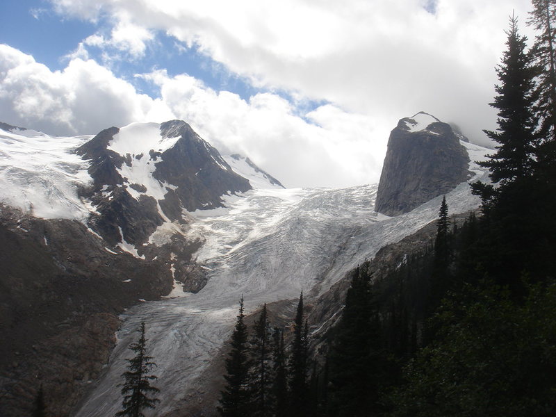 Lower end of Bugaboo Glacier.