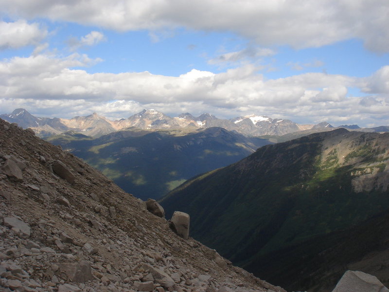 Another look at the Rockies, from the trek up to the Bugaboo/Snowpatch col.