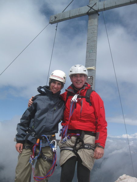 Dad and I on the Summit of the Alpspitze