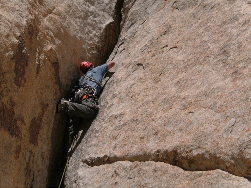 Me leading the second pitch of Mike's Books.<br>
<br>
photo by Sadie Welsh