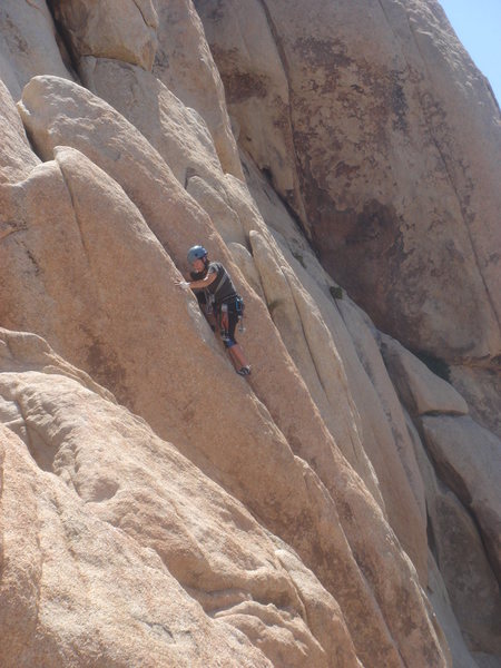 Sadie cruising her first ever trad lead.