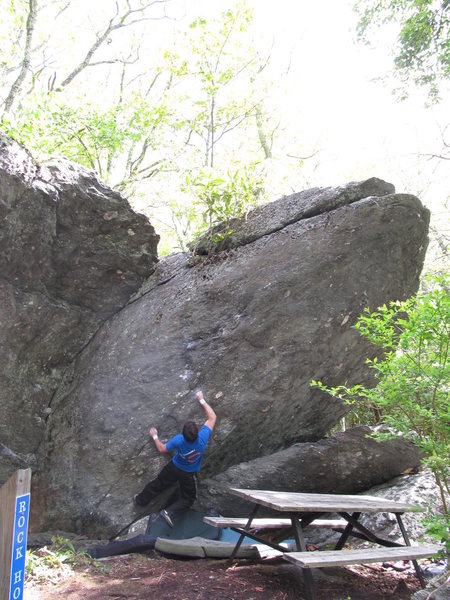 Steve Lovelace going for the 2nd ascent of "Dark Horse" 