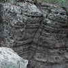 Boulder B - This fatty is sitting down trail of Boulder A and has a couple possible problems on it (probably 4).  8' tall, super pockety on the left, a couple cracks.  Didn't try cleaning armed with only two small brushes.