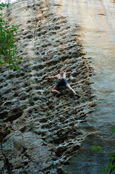 Matt Kuehl attempting the aesthetic line. Taken during 2009 Rocktoberfest. 