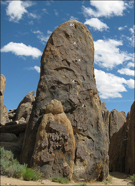 "Ranger of the North". Bolts are marked with x.