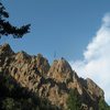 the arrow is swansens arete red garden wall eldorado canyon