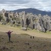 Walk out to crags from refuge