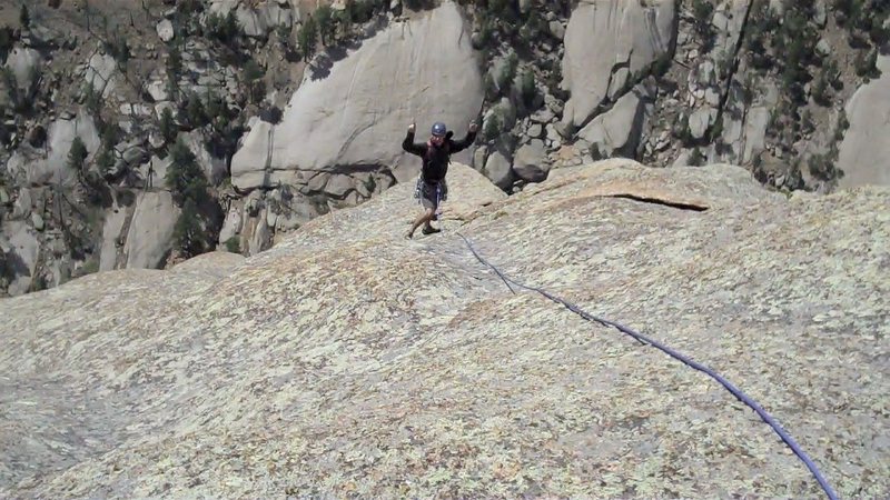 Dane enjoying the final pitch.