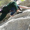 Kevin Brown cruising the crux