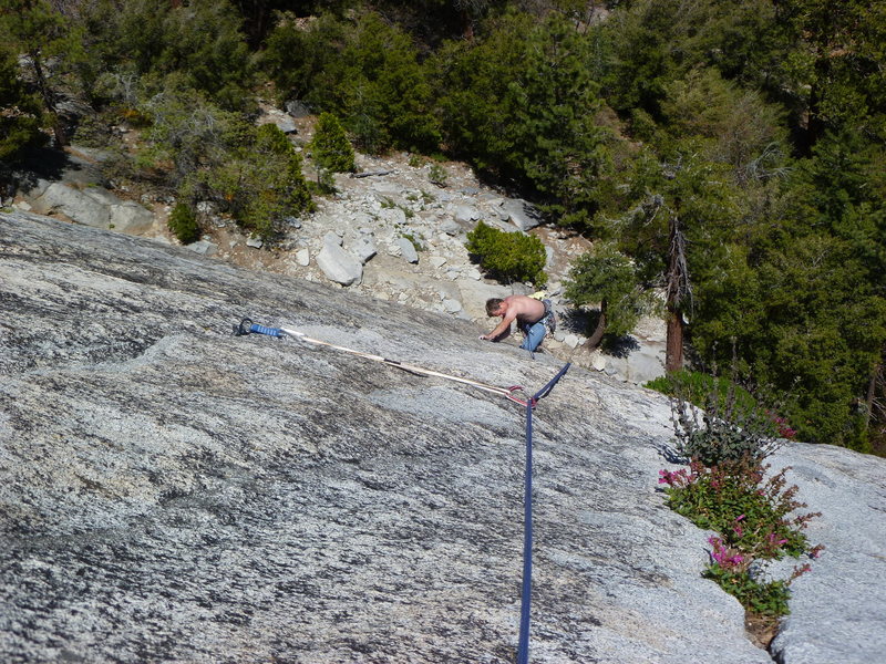 Looking down the exquisite second pitch.