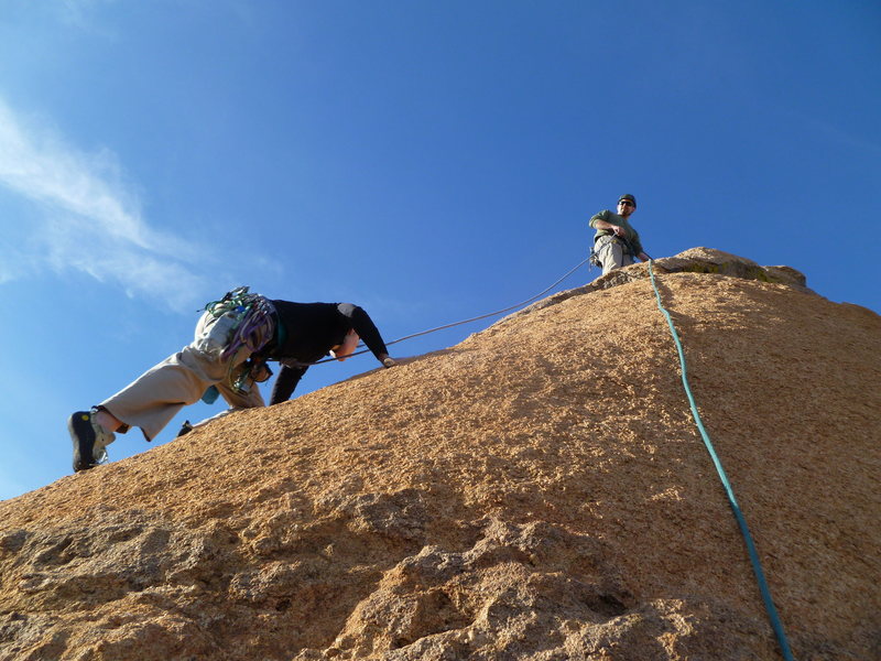 The traditional top-out offers fun, moderate slab on perfect 186 million year old granite.<br>
<br>
