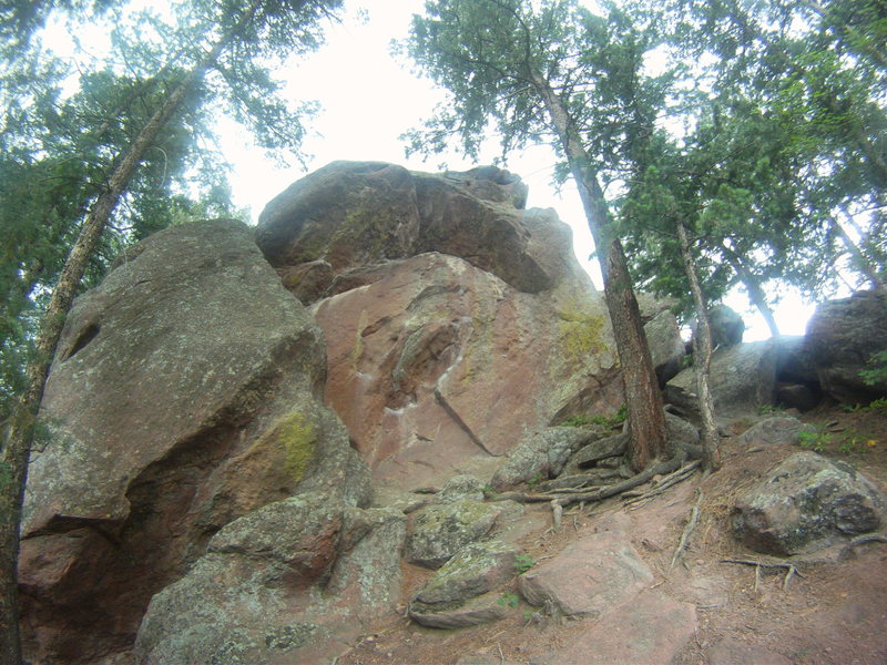 Brown Glass Wall from the trail.