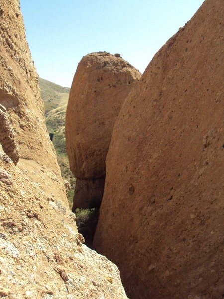 Looking south, into The Canyon and at The Egg at Texas Canyon.